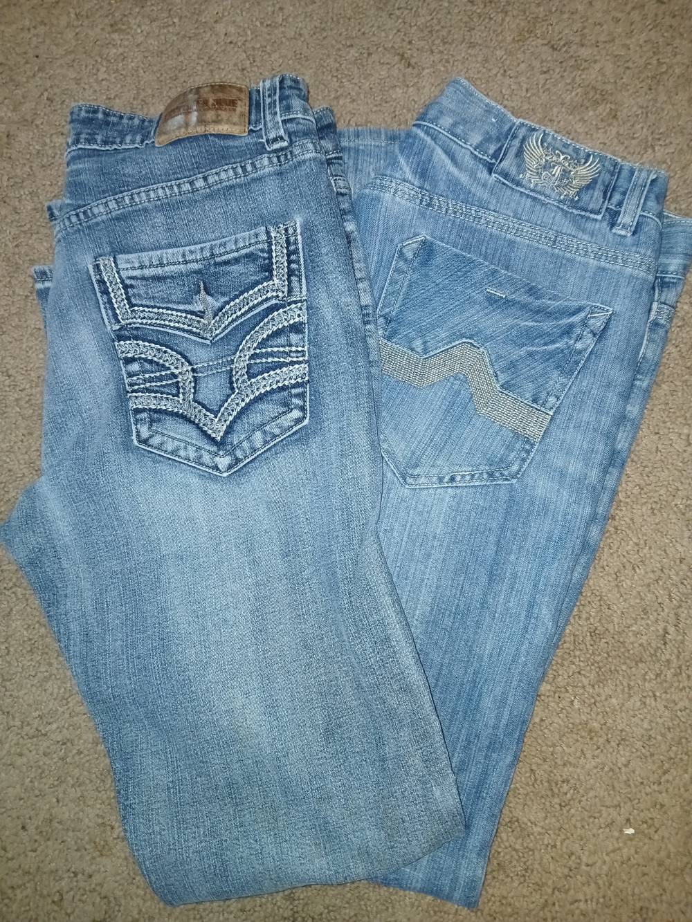 Flypaper Blue Mens  Denim Jeans - 2 Pair Deal